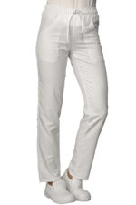 Pantaloni CU ELASTIC BOHEME- ALB