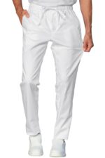 Pantaloni SLIM CU PROHAB BUMBAC ELASTICIZAT ALB