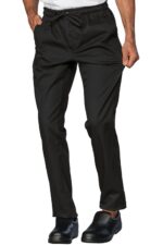 Pantaloni SLIM CU PROHAB BUMBAC ELASTICIZAT NEGRU