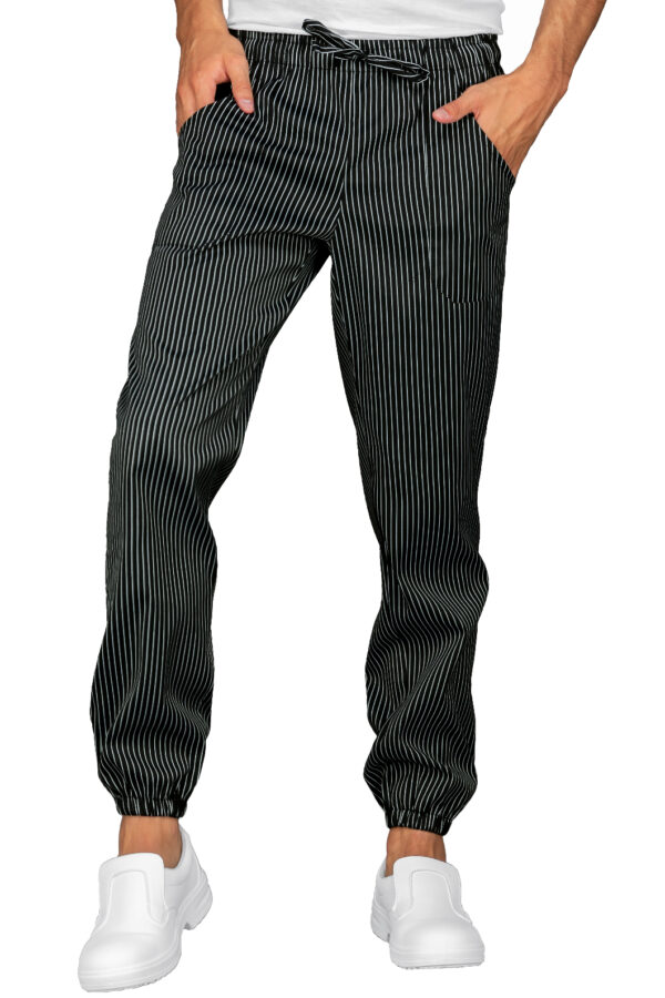 Pantaloni UNISEX VIENNA NEGRU CU ELASTIC