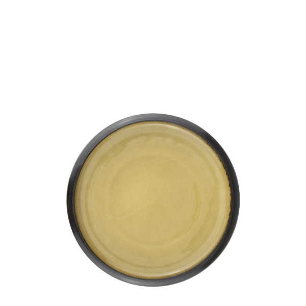 Farfurie adanca galben 20 cm cu margini maro – Gama Gio AMBER HORECANO