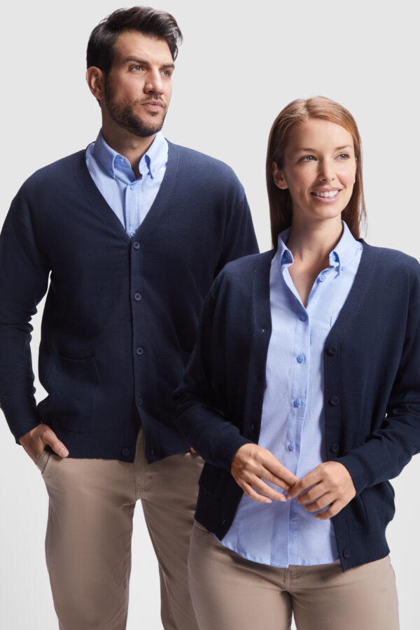 Pulover cardigan barbatesc bleumarin