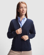 Pulover cardigan dama bleumarin