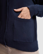Pulover cardigan dama bleumarin