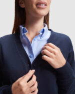 Pulover cardigan dama bleumarin
