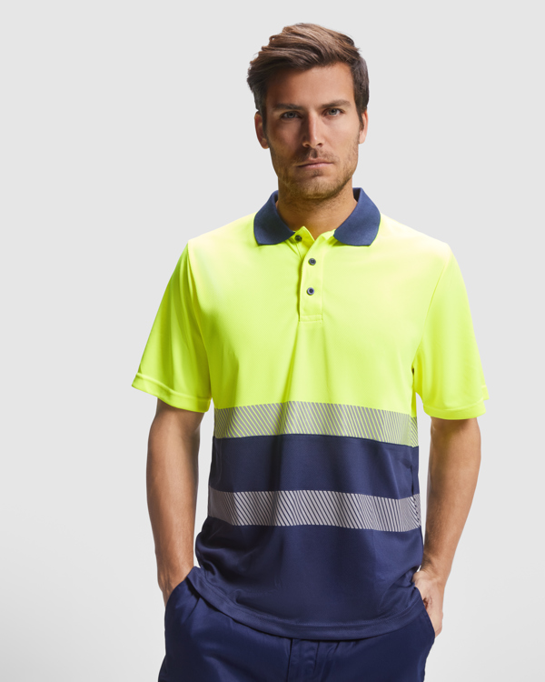 Tricou polo tehnic cu vizibilitate ridicată VEGA