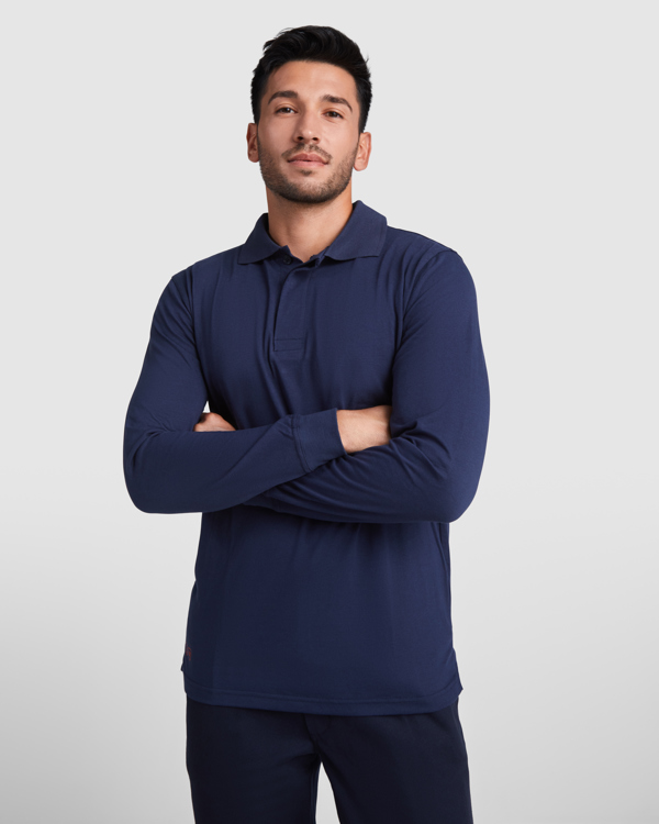Tricou polo cu mânecă lungă din material ignifugat SANTANA