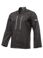 Tunica cu motive traditionale SINCLER SLIM TERCOT NEGRU