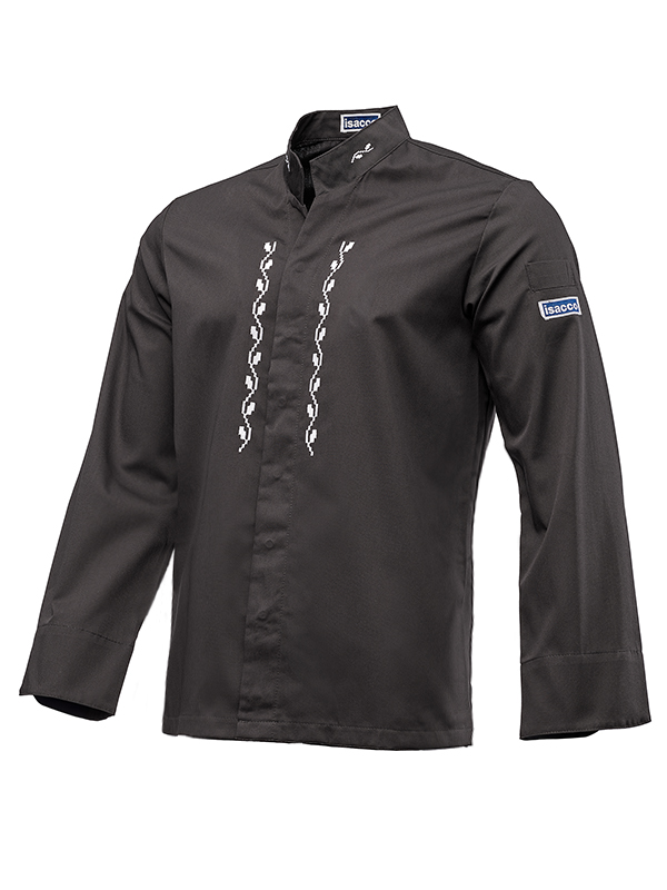 Tunica cu motive traditionale SINCLER SLIM TERCOT NEGRU