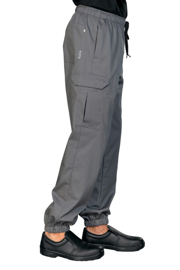 Pantaloni CHEF gri cu elastic