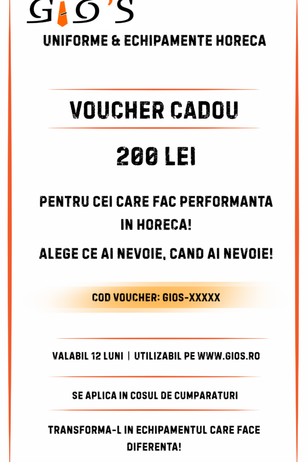 Voucher Cadou GIO’S – 200 LEI